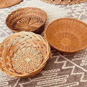 Boho/Vintage Baskets 🧺 3 pieces